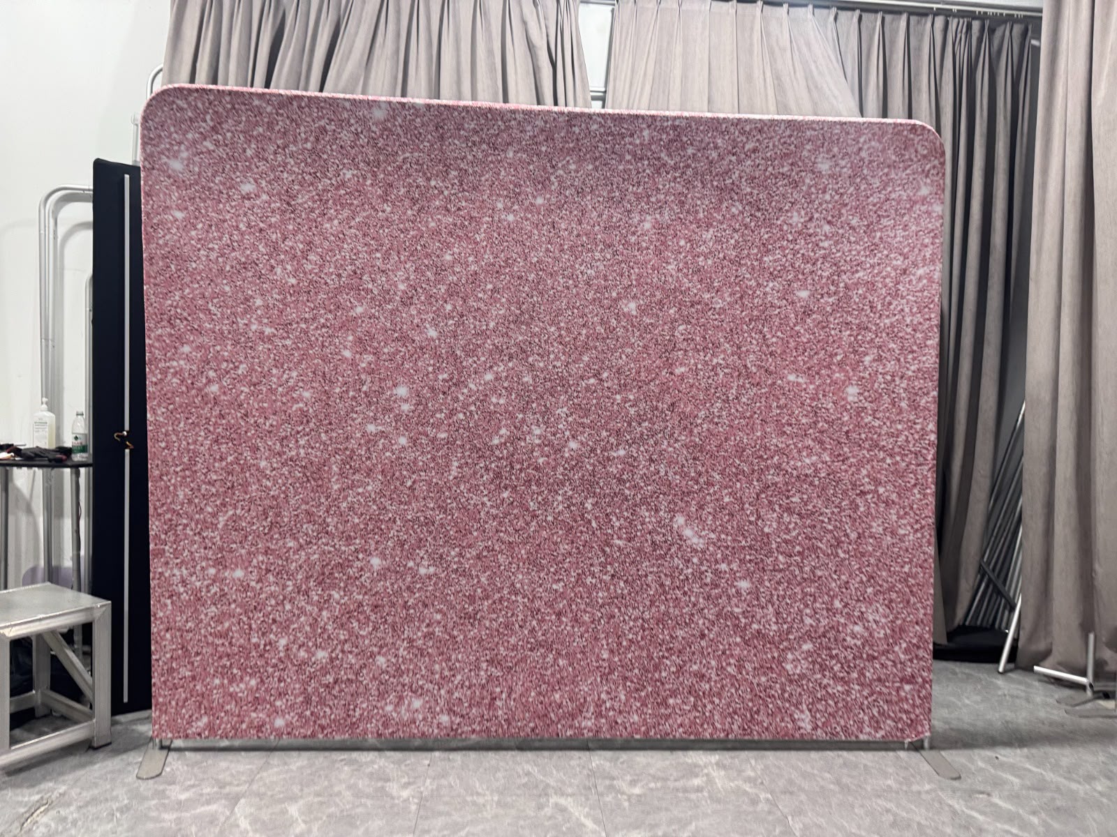 Pink Champagne — GlamSnap backdrop for birthdays events