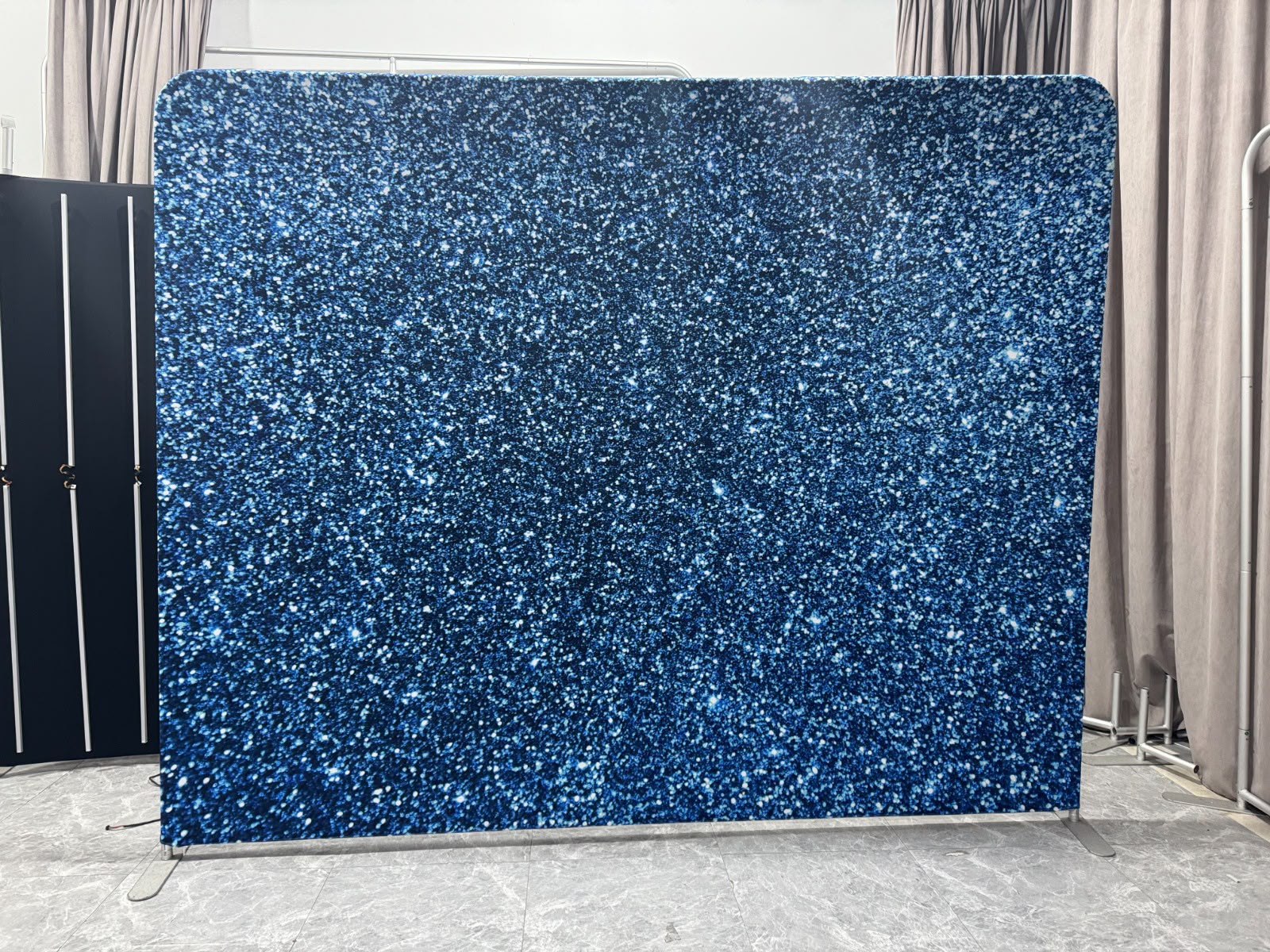 Sapphire Sparkle — GlamSnap backdrop for party events